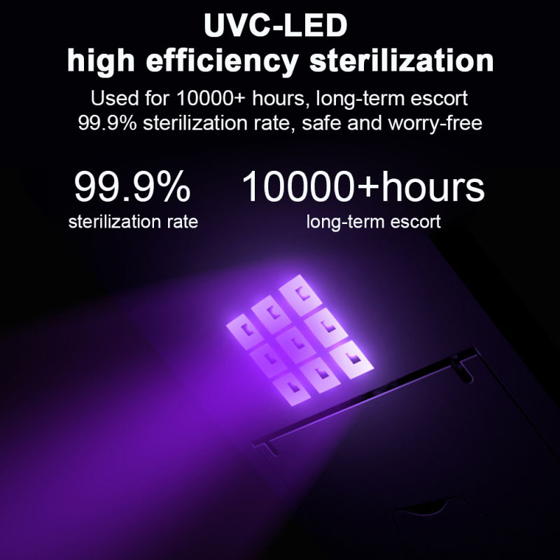 Popular Portable UV Sterilizer Box Multi-Function Disinfection Box Cleaner Cell Phone 10W Wireless Charger UV Sterilization Box