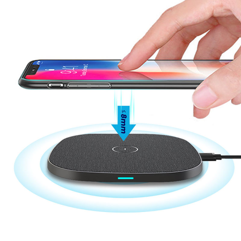 10W Transmitter Qi Wireless Fast Charger for iPhone and Airpods