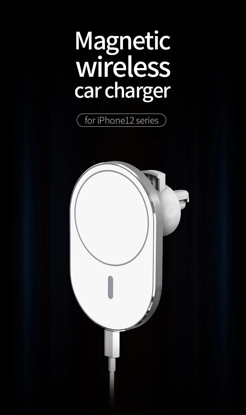 First Publish Patent Factory Magnetic Phone Charger Magsafe 15W Qi Fast Wireless Charger for iPhone 12