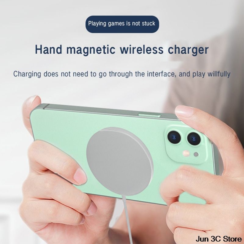 Mobile Phone 15W Fast Magnetic Magsafe Wireless Charger for iPhone12/Samsung/Huawei/Xiaomi