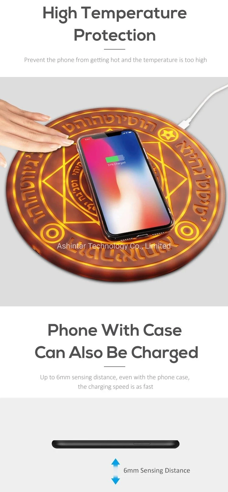 High Quality Magic Secondary Anime Wireless Charger for Mobile Phone