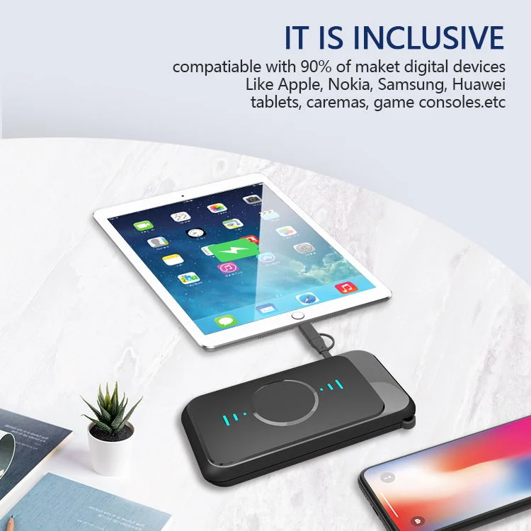 Portable Wireless Charger with 8000mAh Power Bank