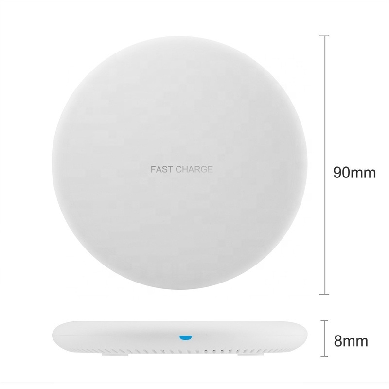 Fast Charging 10W Portable Qi Wireless Charger Cell Phone Charging Pad Battery Charger for iPhone for Android