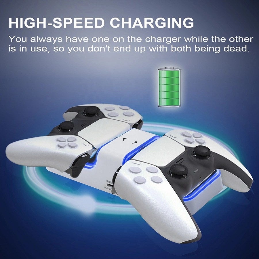 Byit Controller Dual Charging Dock PS5 Controller Charger Playstation 4 Charging Station Charger