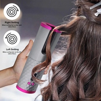Newest Travel Rechargeable USB Cordless Wireless Automatic Curling Hair Curler