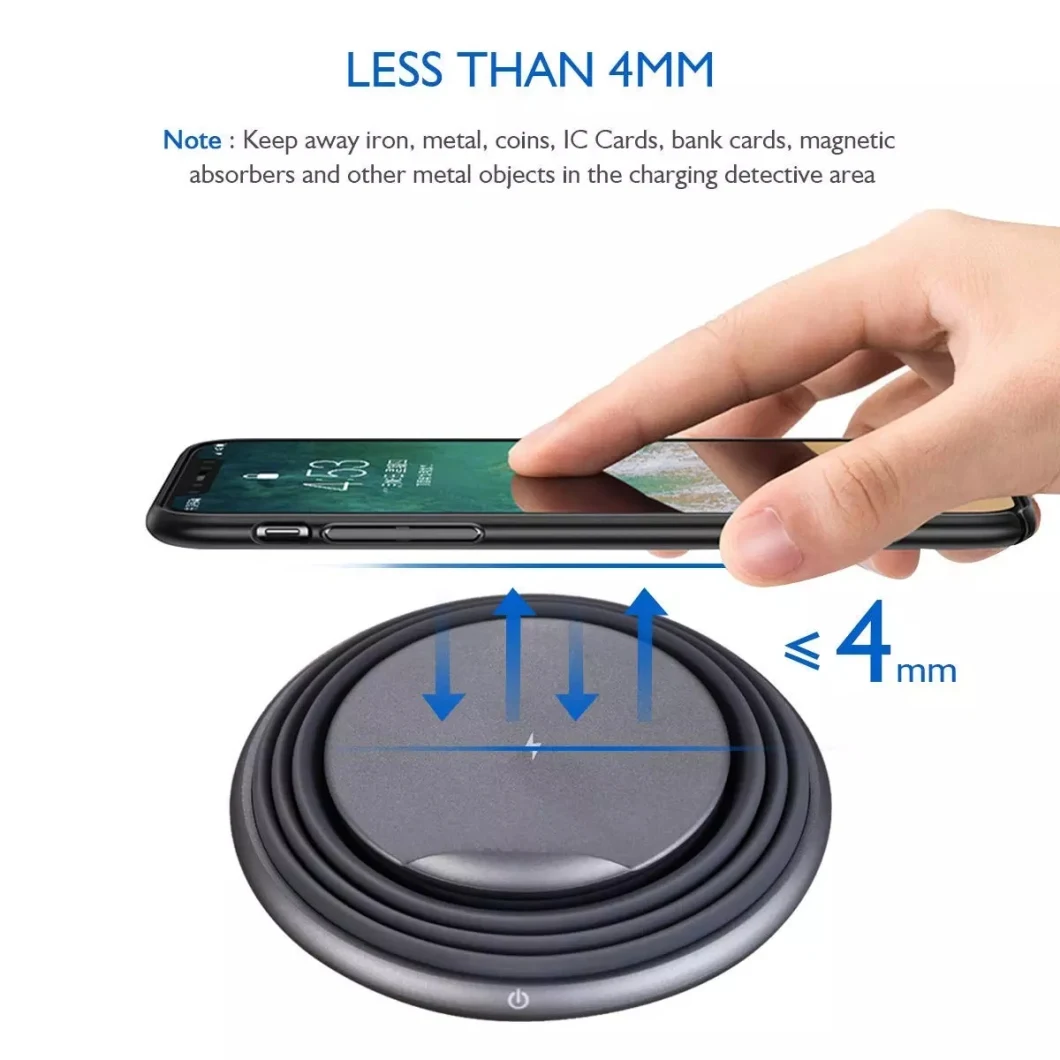 Kingmaster F200 Phone Stand Wireless Charger Fast 10W Wireless Charger with Mood Light