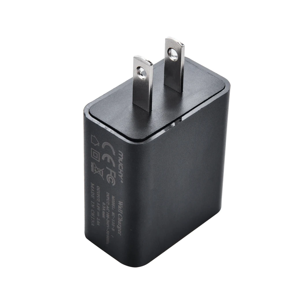 5V 2A Black USB Travel Charger Cell Phone Charger