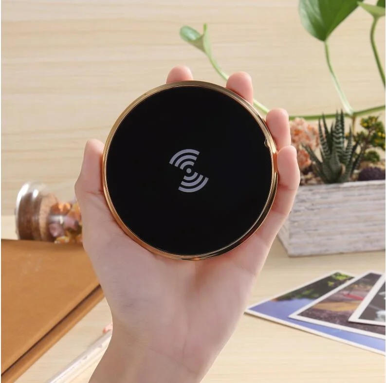 Plastic Roundness Wireless Charger for Mobile Phone Samsung S8 and iPhone