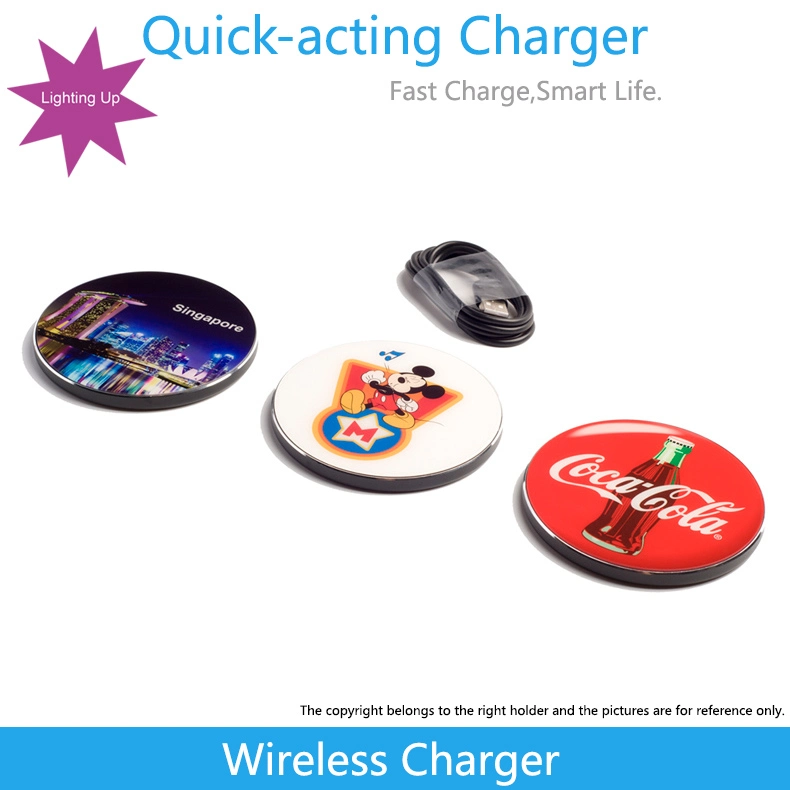 New Model High Quality Fast Charging Qi Mobile Phone Wireless Charging