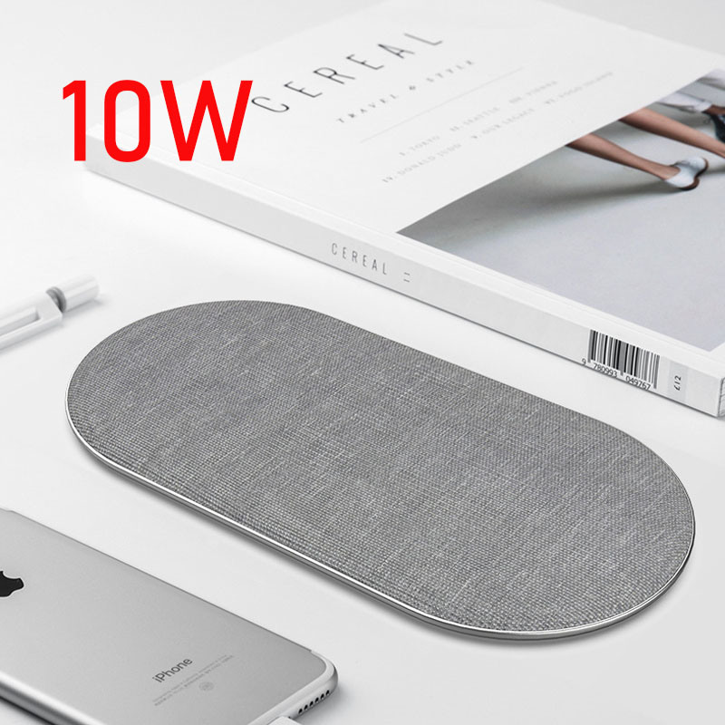 10W Dual Qi Wireless Charger Wireless Charging Pad