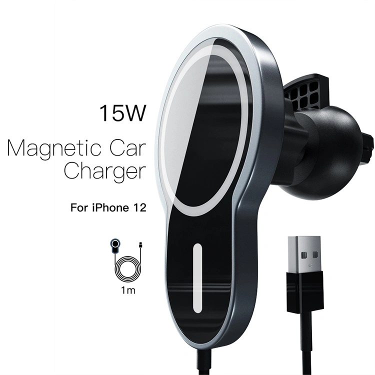 15W Magnetic Wireless Car Charger for iPhone12 Magnet Charger