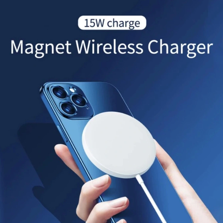 Portable 15W Magnetic Fast Wireless Charger for iPhone 12 Magsafe Charger Original