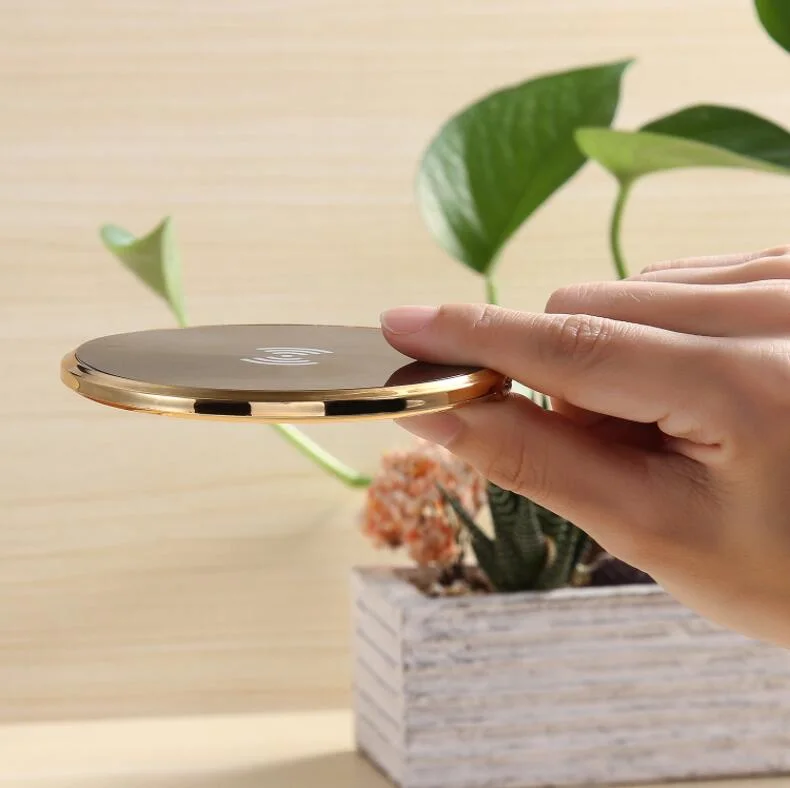 Plastic Roundness Wireless Charger for Mobile Phone Samsung S8 and iPhone