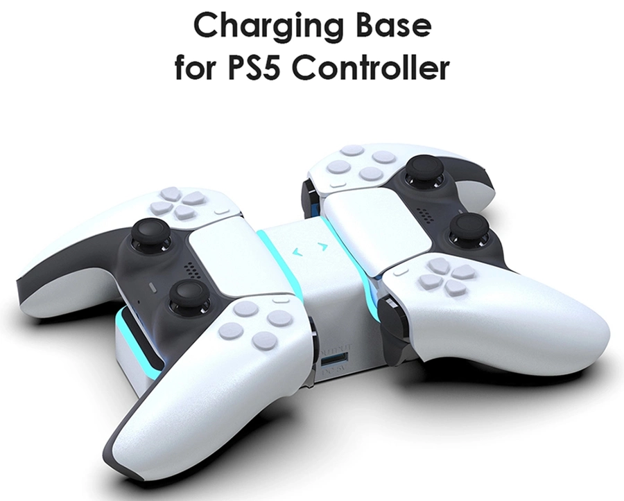 Byit Controller Dual Charging Dock PS5 Controller Charger Playstation 4 Charging Station Charger