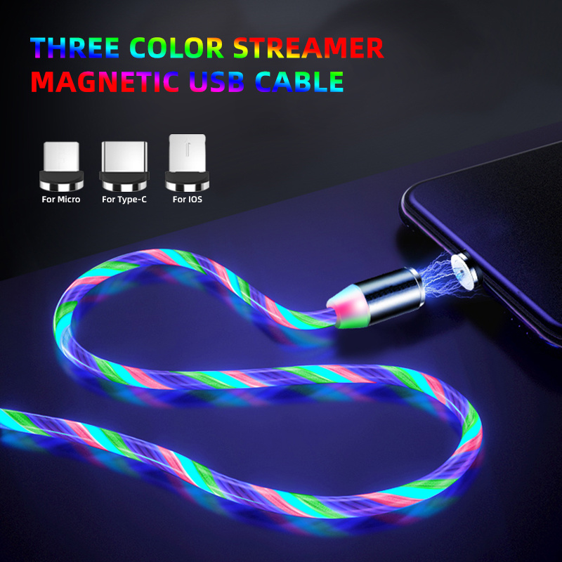 New Arrive 3A Fast Charging LED Magnetic Micro USB Cable