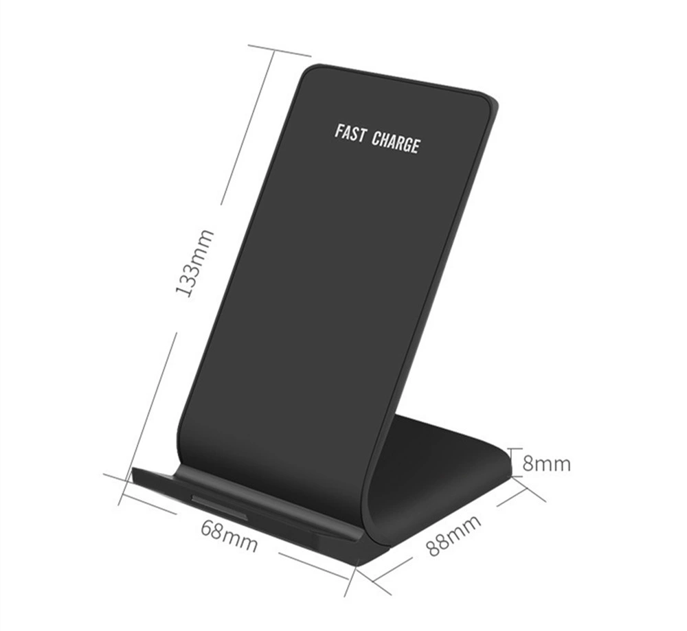 Standing Wireless Charger, 7.5W Wireless Fast Charging Stand Compatible with iPhone 11 Xs Max Xr X 8 Plus, 10W Quick Charging Compatible with Galaxy S10 S10 Plu