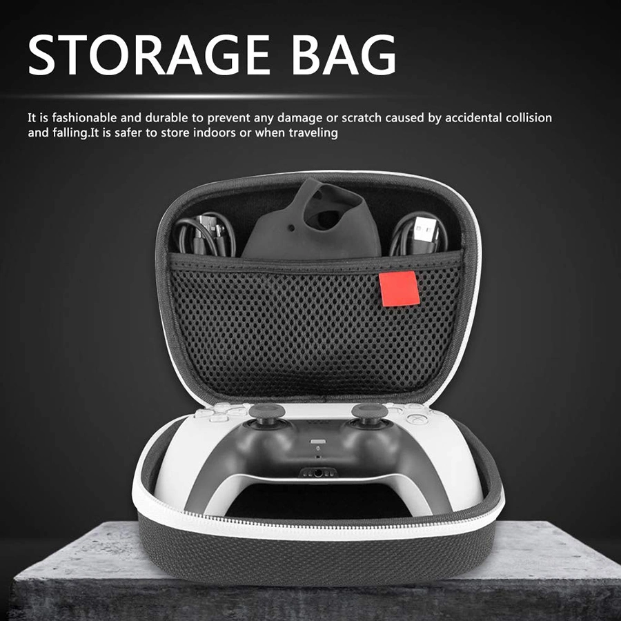 Byit Storage Bag for PS5 Game Wireless Controller Bag Black