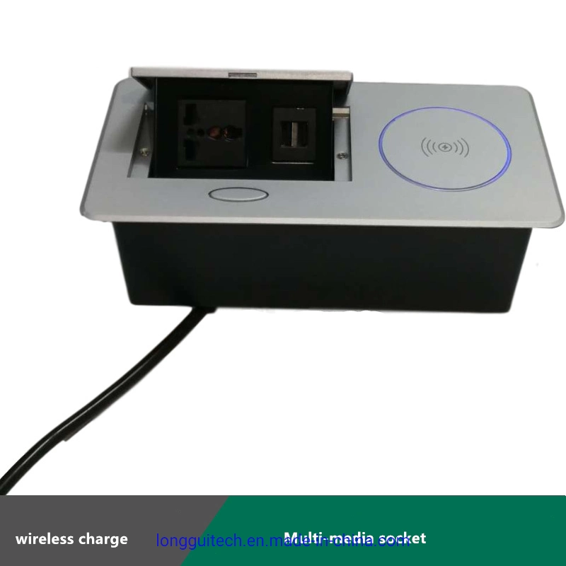 Cable Table Wireless Charger Socket