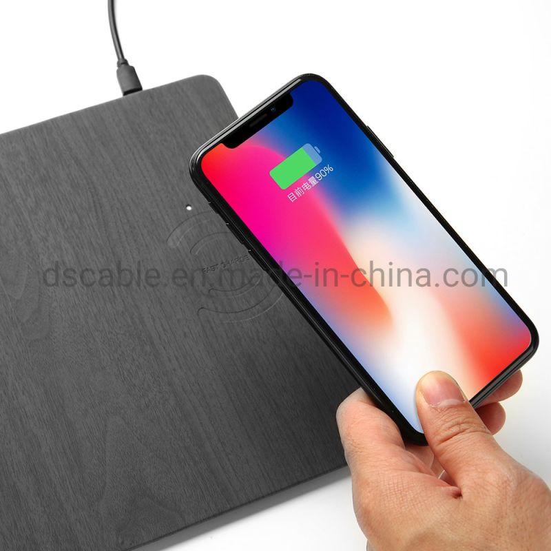 2020 New Design Mouse Pad with Fast Qi Wireless Charger 10W