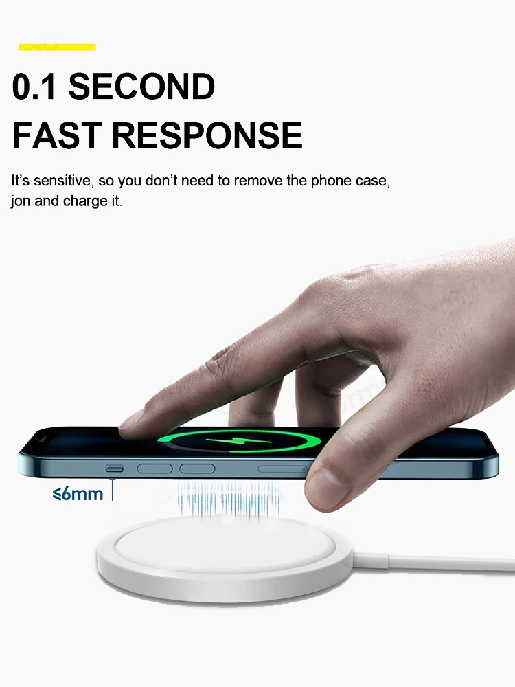 5W 7.5W 2020 for Amazon Magsafing Wireless Magnetic Wireless Fast Charger for iPhone 12 Mini PRO Max Phone Wireless Charger