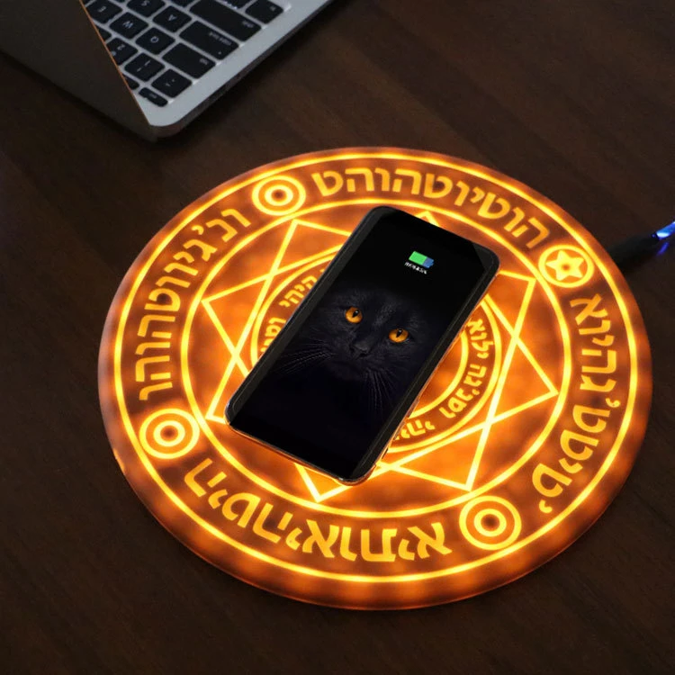 2019 Secondary Element Anime Magic Array LED Light Qi Wireless Charger