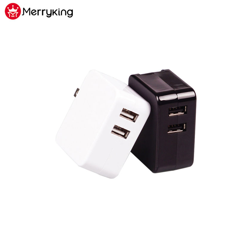 Multi USB Charger EU Us Plug 5V 2.4A 3.4A Smart Phone Charger with UL Ce FCC Approval