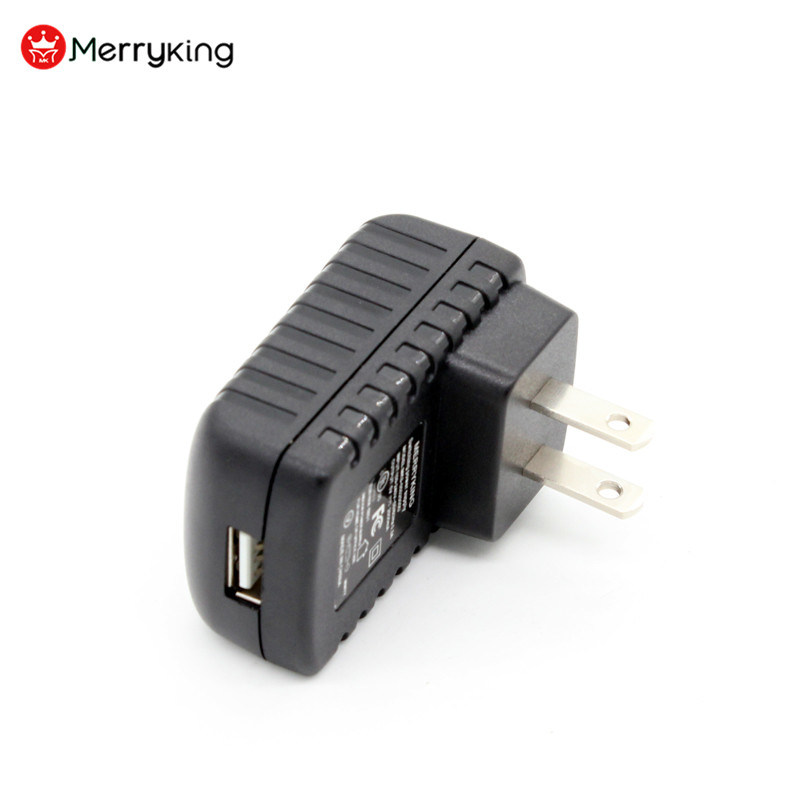 Universal Portable USB Adapter 5V 2.4A Us Wall Mount USB Charger with ETL UL Certified