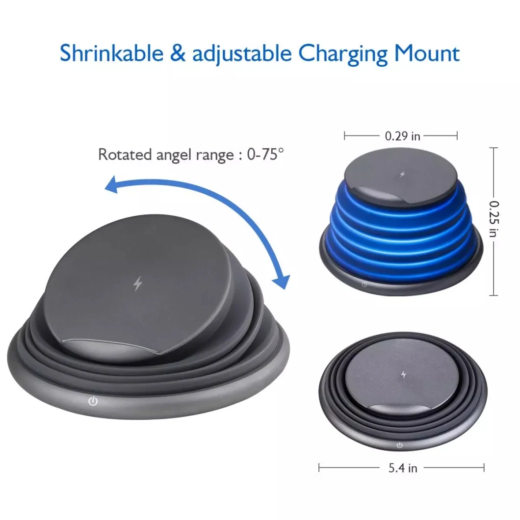 Kingmaster F200 Phone Stand Wireless Charger Fast 10W Wireless Charger with Mood Light