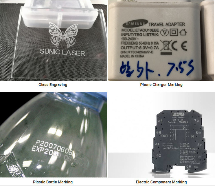 Battery Charger Laser Printing 355nm 3W 5W 10W UV Laser Marking Machine