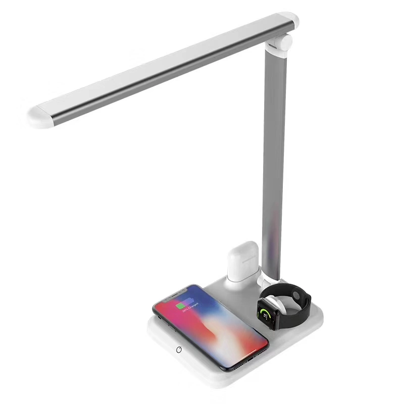 4in1 LED Table Wireless Charger Foldable Touch Switch Brightness Dimming Light Eye-Care