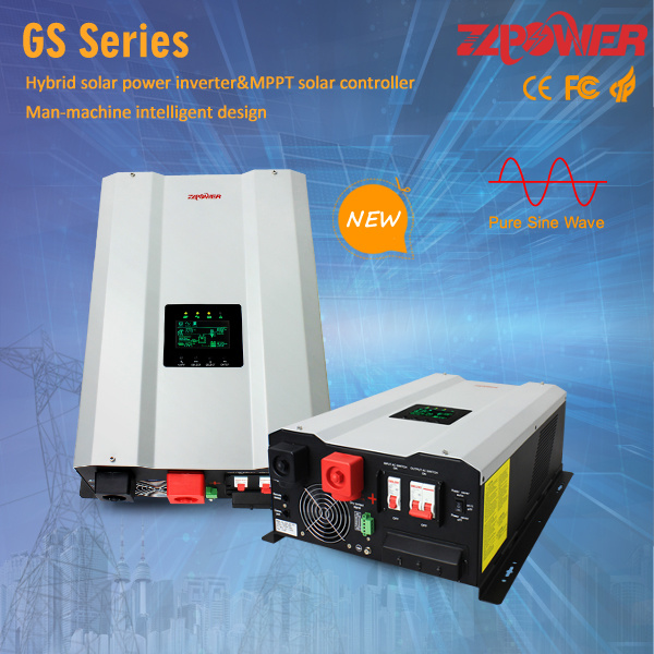 Pure Sine Wave Inverter with 40A 48V Solar Charger Controller