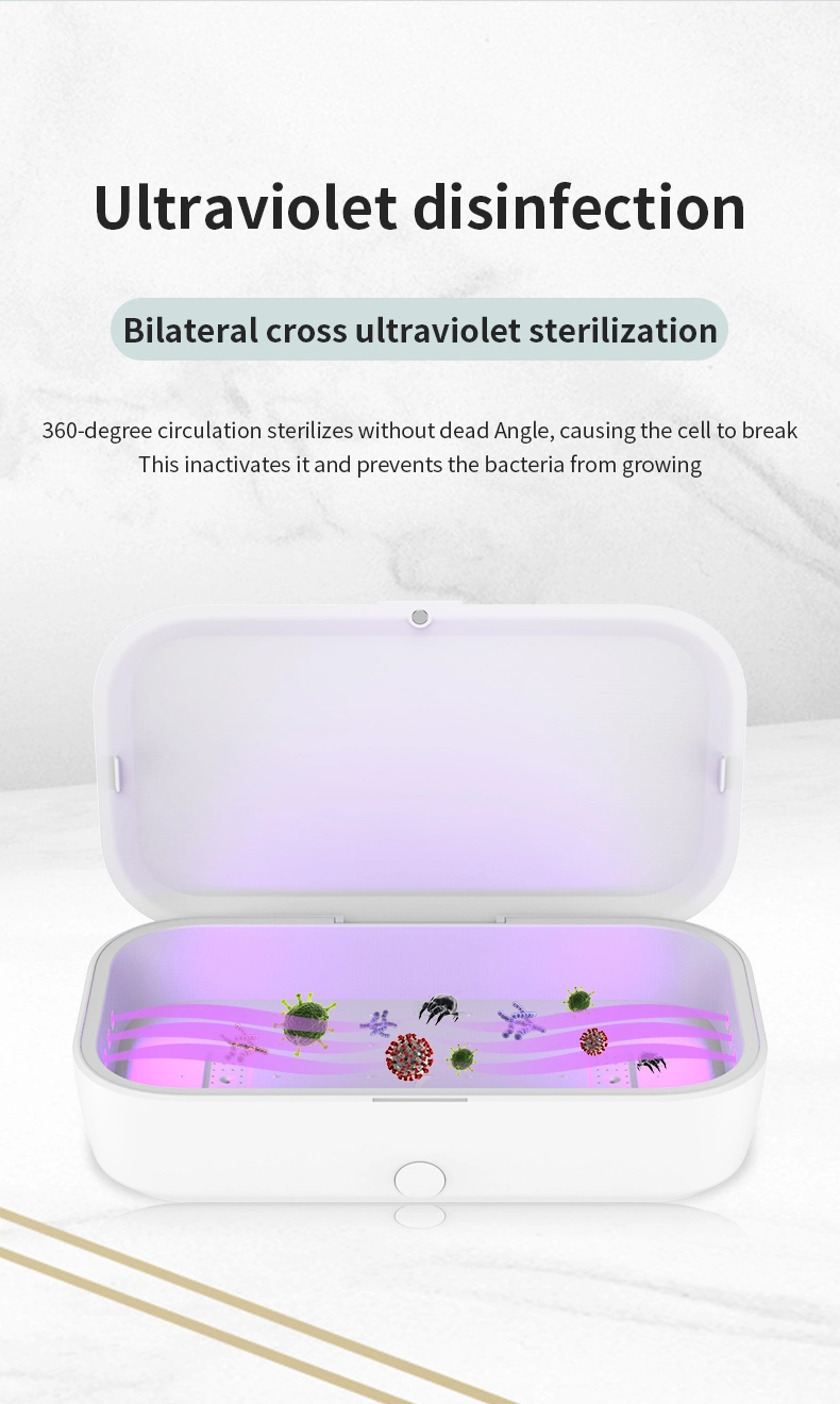 UV Sterilizer Box with Wireless Charger for Mobile Phone