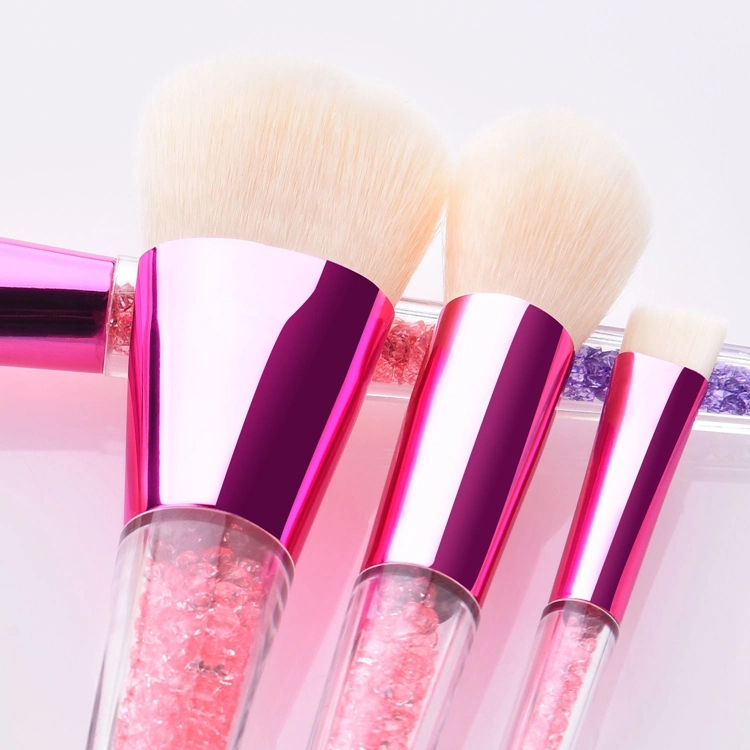 Professional Bling Crystal Handle Diamond Makeup Brushes 7PCS Glitter Make-up Brush Set