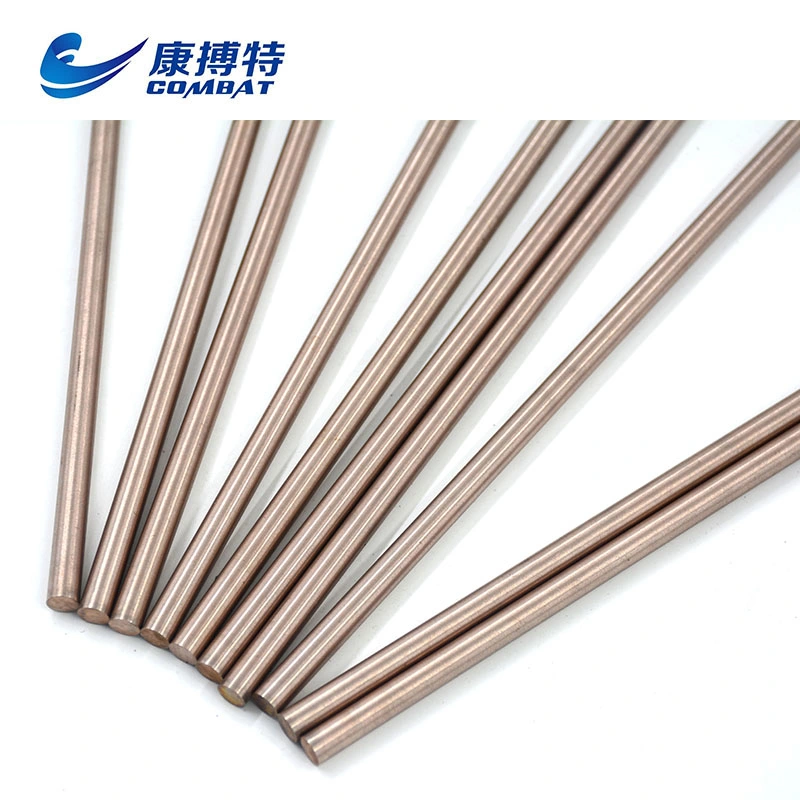 Tungsten-Copper Alloy Rod, Wcu Round Bar, Wolfram Copper Tungsten Rod for Electrodes