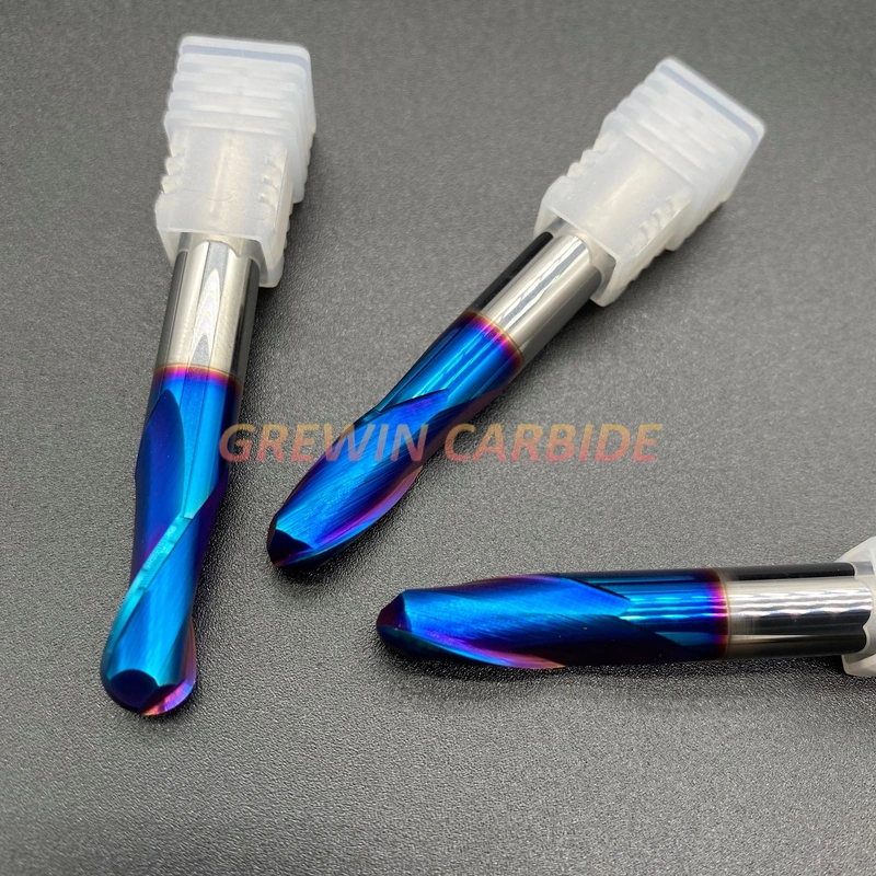 Gw Carbide - HRC65 Solid Carbide 2f Ball Nose End Mill Grinder Cutter for Milling Cutter