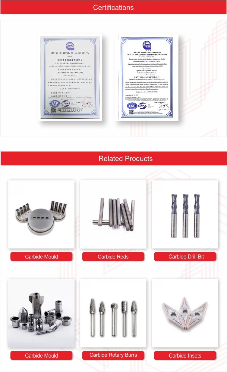 Carbide Milling Drill Bits/Tungsten Carbide Milling Cutter/Carbide Drill