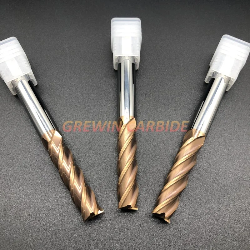 Gw Carbide-Carbide End Mill for Cutting on Carbon Steel and Stainless Steel