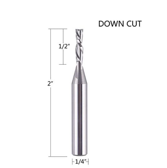 Solid Carbide Down Cut CNC Router Bits for Woodworking