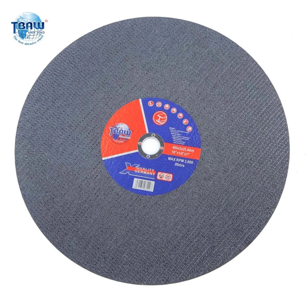 China Factory 400mm Metal Cut off Cutting Chop Saw Big Size Grinding Cutting Wheel Disc