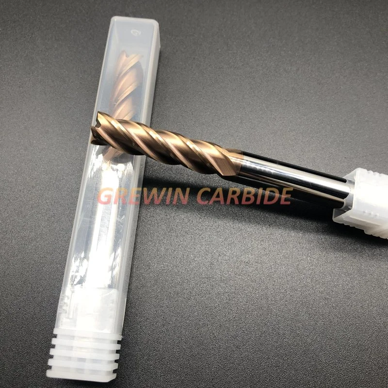 Gw Carbide-Carbide End Mill for Cutting on Carbon Steel and Stainless Steel