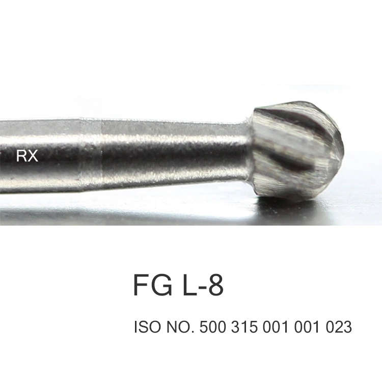 Tungsten Carbide Rotary Burs 21mm Shank FG L-8