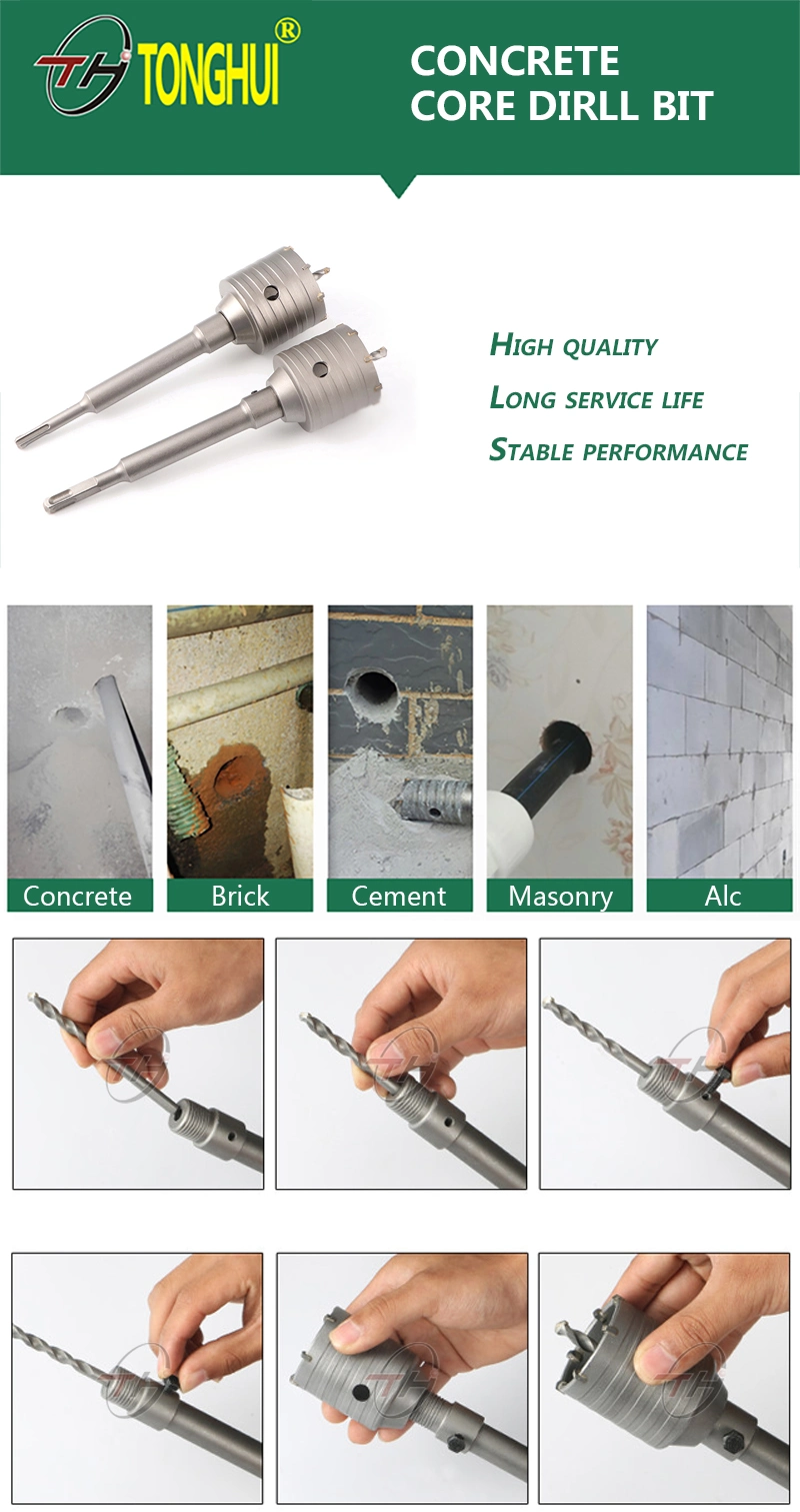 Tct Concrete Core Drill Bit for Wall Drilling
