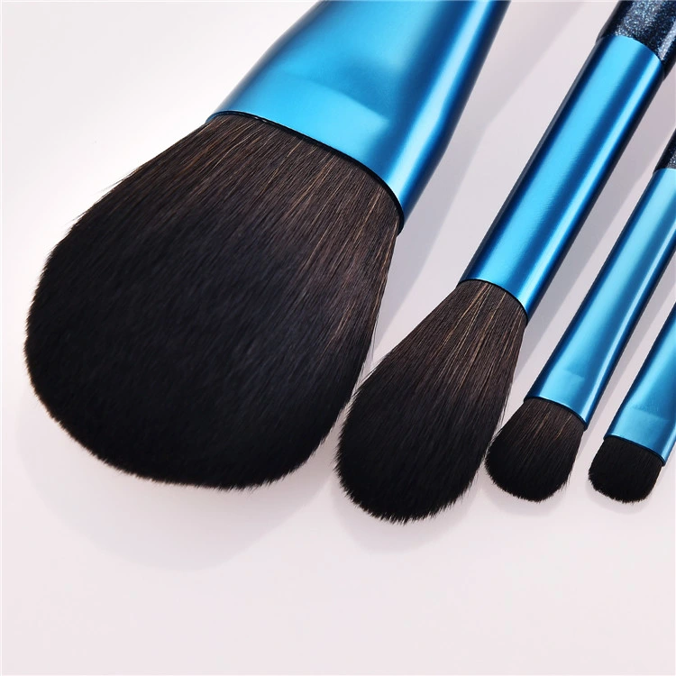 New Cosmetics Beauty Products 7PCS Diamond Blue Makeup Brush Set