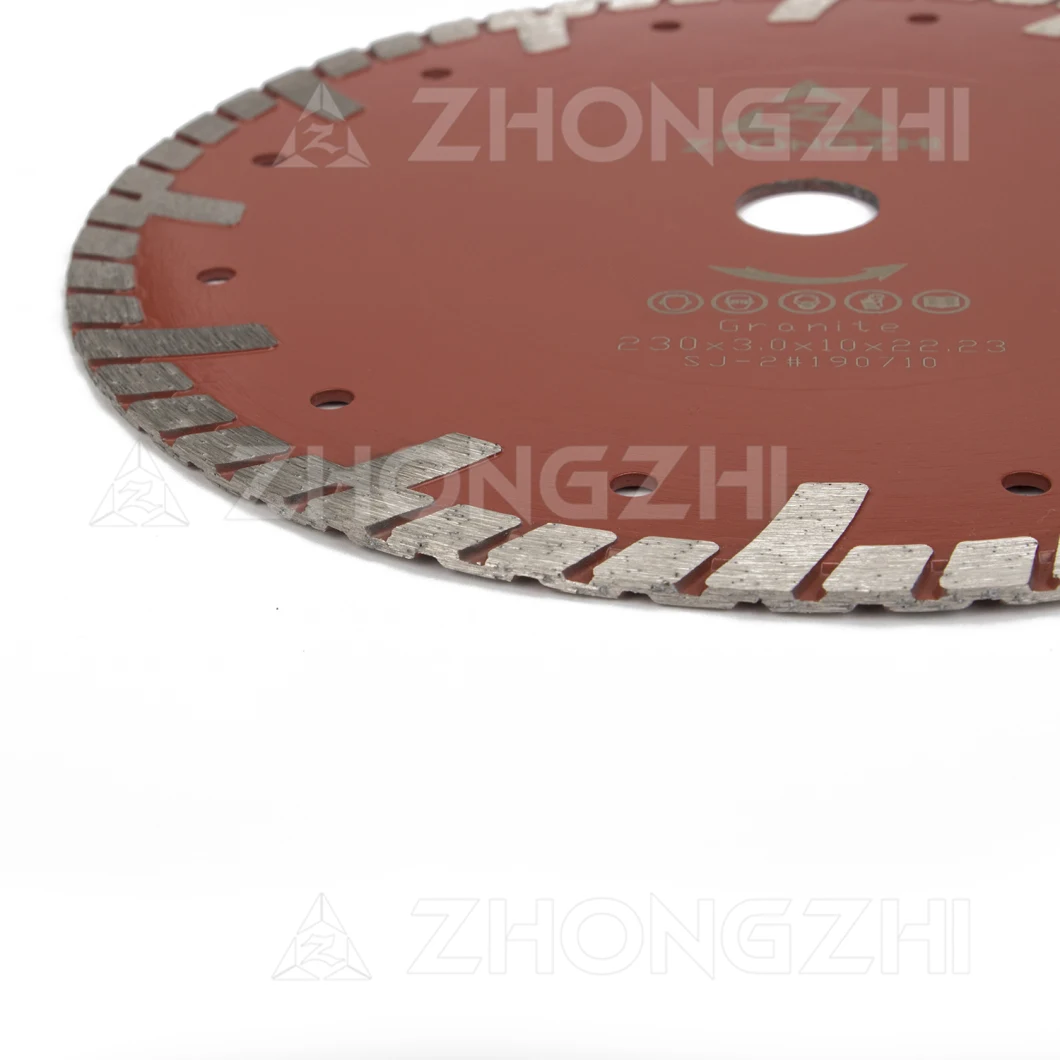 Fast Cutting Wide Turbo Rim Diamond Disc for Granite, Concrete