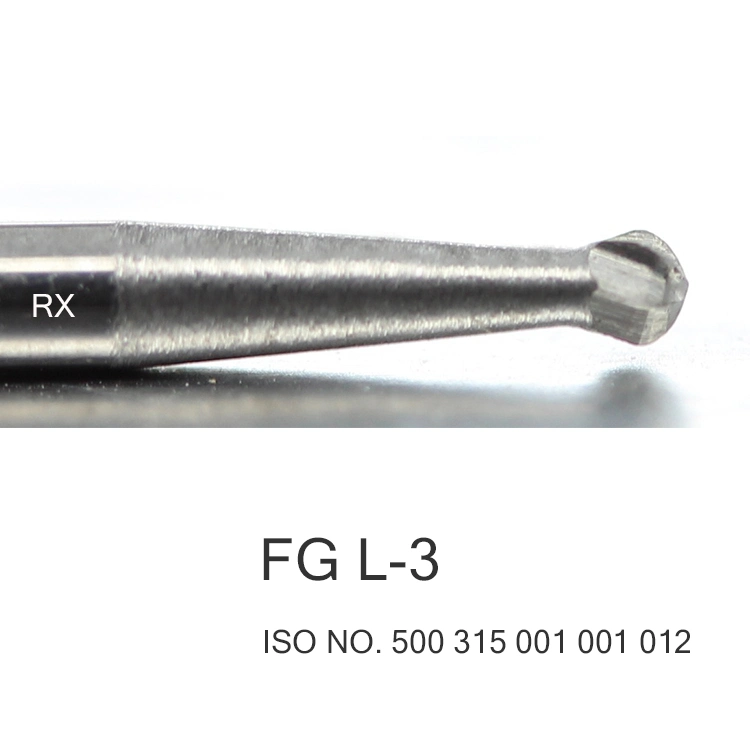 Dental Tungsten Carbide Burs Round Shape FG L-3