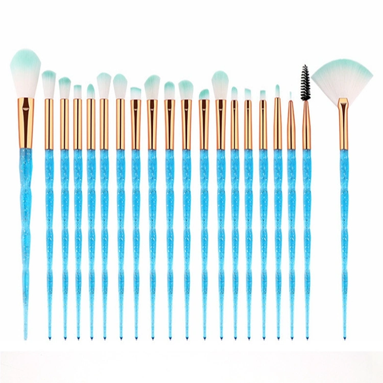 New Makeup Brushes 20PCS Gradient Diamond Makeup Brush Set Colorful Handle Brushes Set