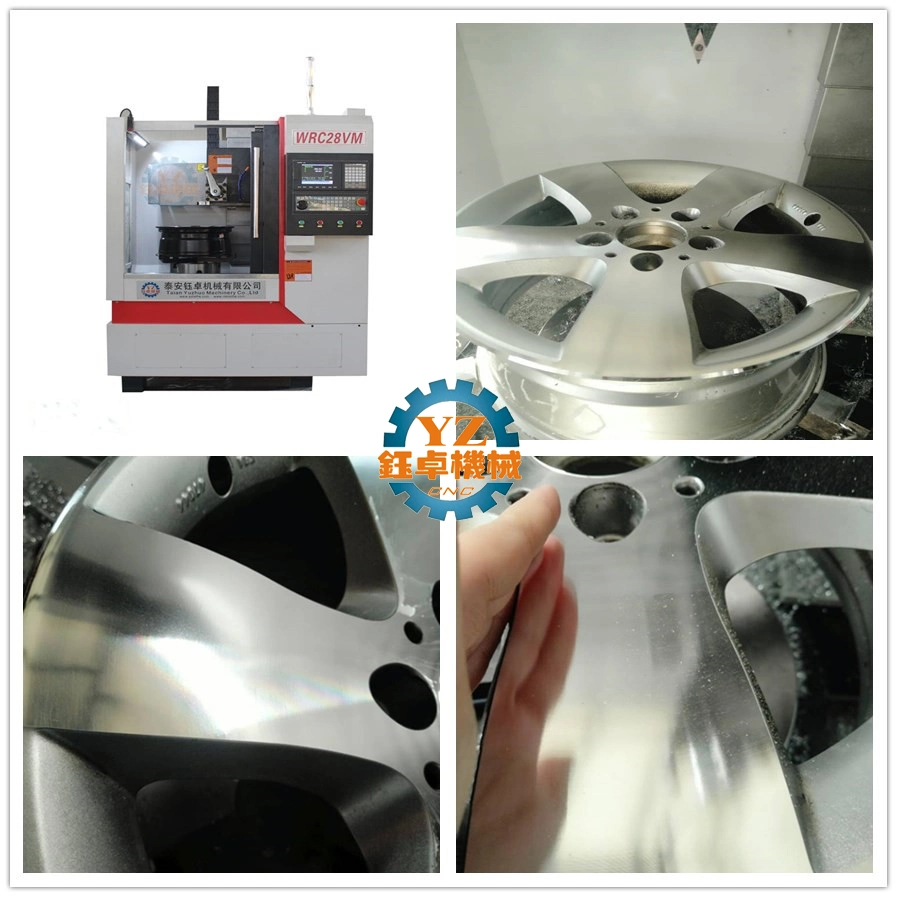 Mobile Type Vertical Wheel CNC Lathe Diamond Cutting Wheel Lathe Wrc28vm