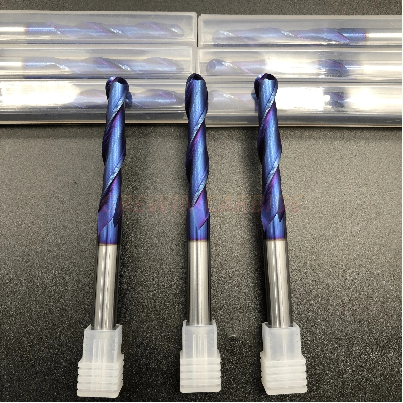 Gw Carbide-D8r4l100 Solid Carbide Ball Nose End Mills for Cutting Steel/Alloy Steel
