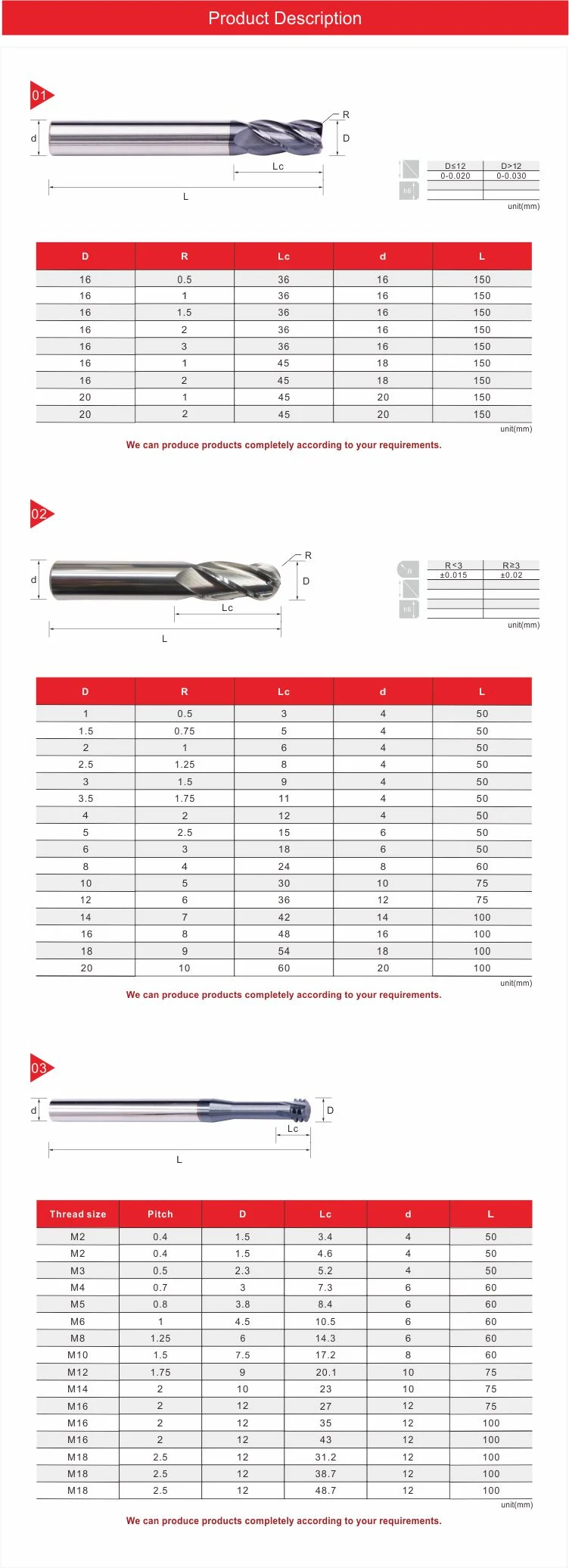 Carbide End Milling Cutter and Grooving Cutter for CNC