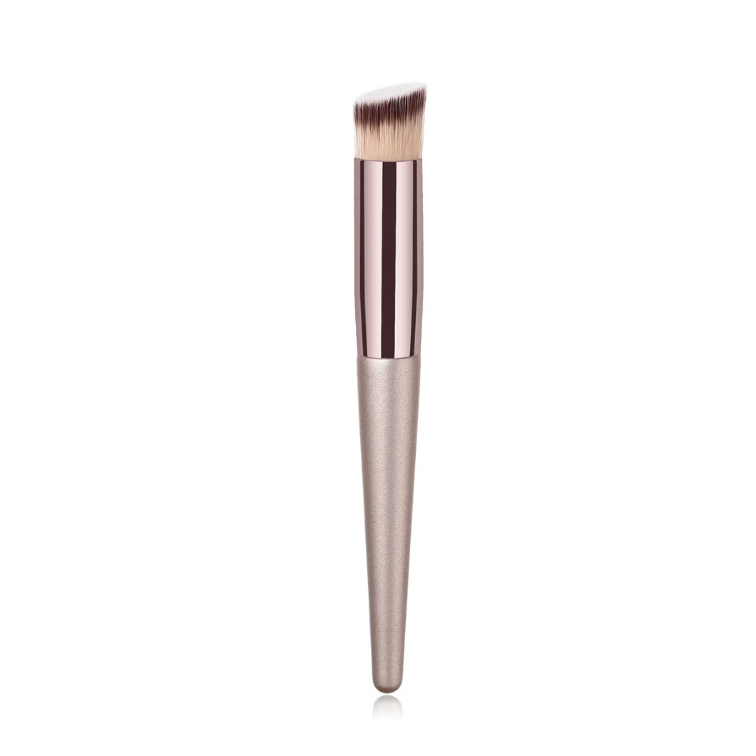 Luxury Champagne Gold Makeup Brush, Premium Synthetic Highlight Brush Blush Brush Contour Brush Small Round Shadow Brush
